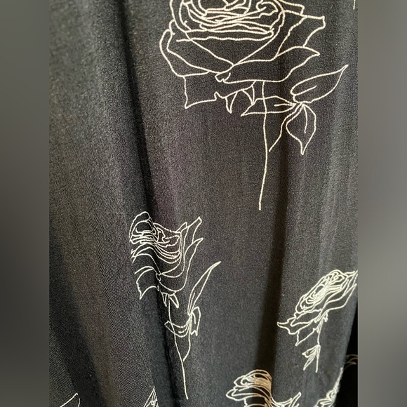 Vintage rose pattern midi dress - Picture 4 of 4